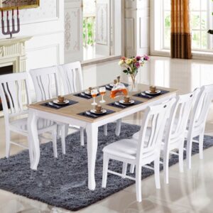 Bàn ghế ăn gỗ tự nhiên HGB61B, HGG61